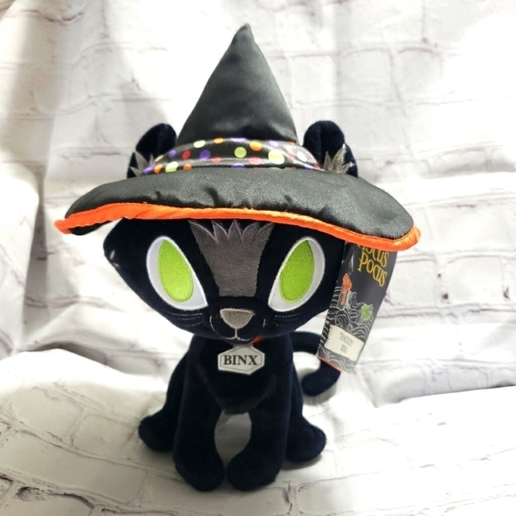 Disney Hocus Pocus Thackery Binx Black Cat Plush 12-inch With Tags - Picture 1 of 13